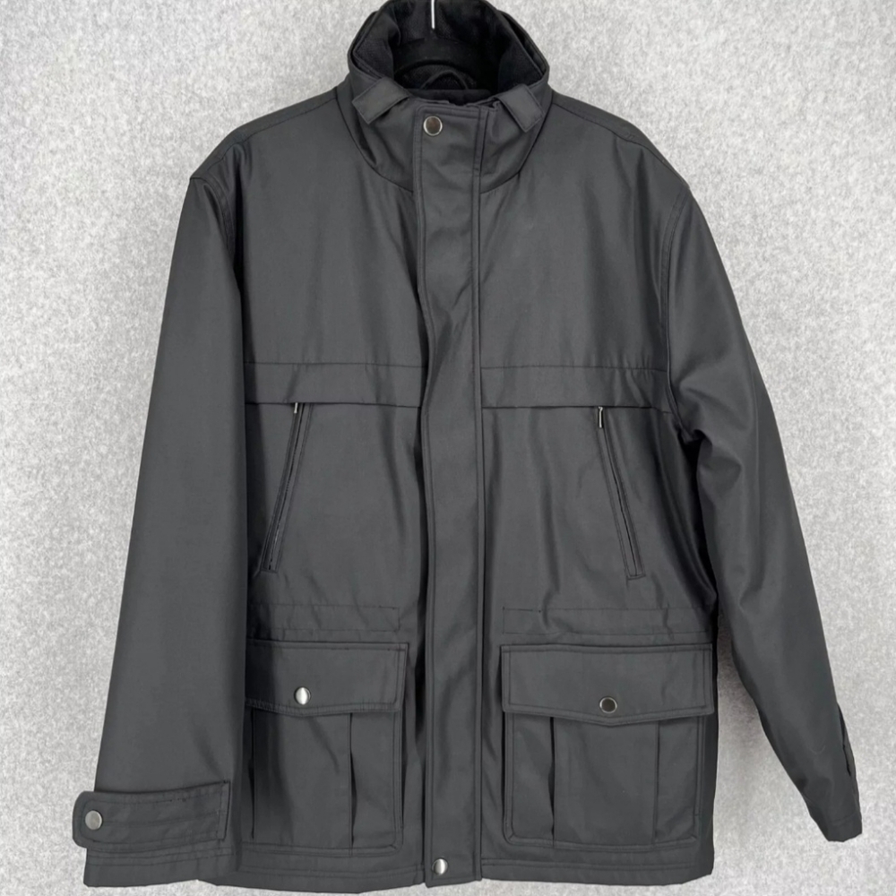 Michael Kors Winter Coat w/ Removable Bib, Sz. Med, Black